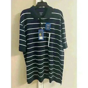 Nwt croft‎ & Barrow Men's Striped Polo, 100% Cotton, XL, NWT